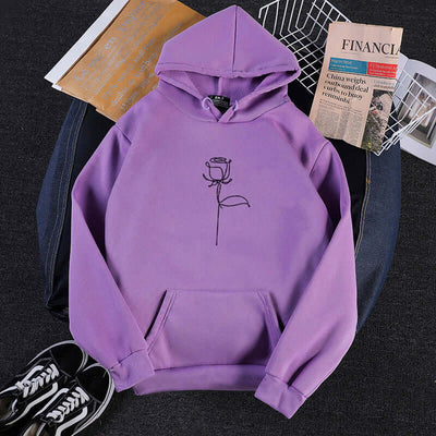 Rock Style Graffiti Hoodie | Unisex Purple