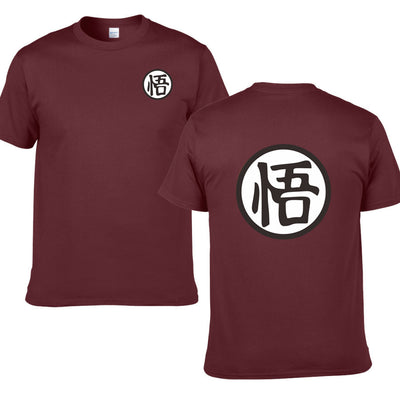 Unisex Anime Three-Quarter Sleeve T-Shirt UK Brown