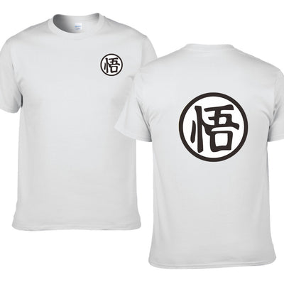 Unisex Anime Three-Quarter Sleeve T-Shirt UK White