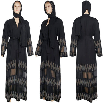 Jinaan Abaya - Wide Sleeve - Flowing Beauty
