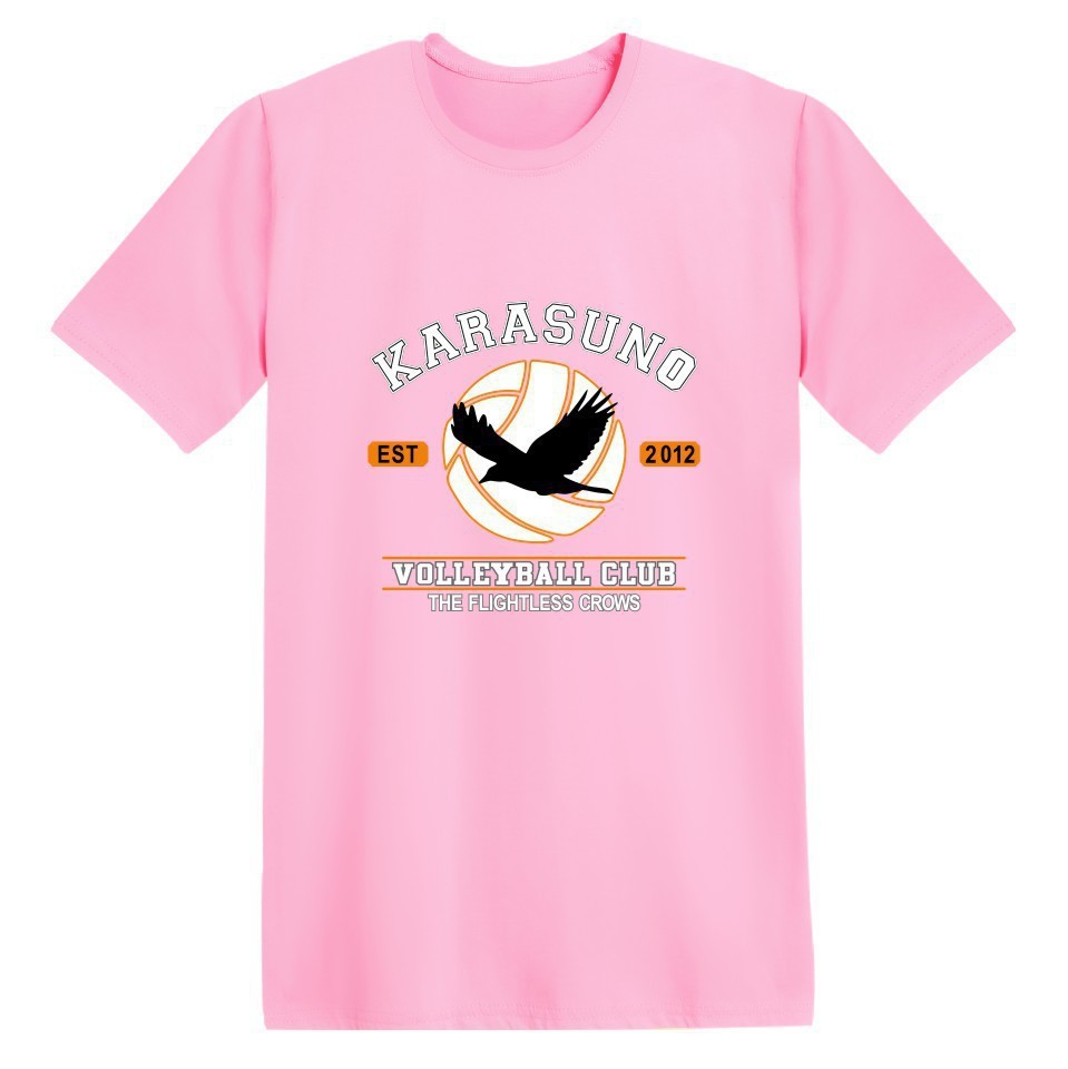 Unisex Harajuku Anime Print T-Shirt UK Pink