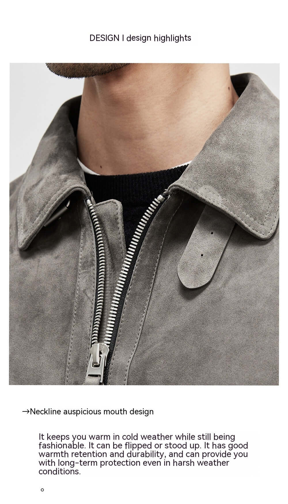 Men's Lambskin Suede Biker's Jacket