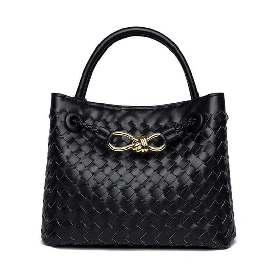 Women's Urban Simplicity Woven Leather Bag