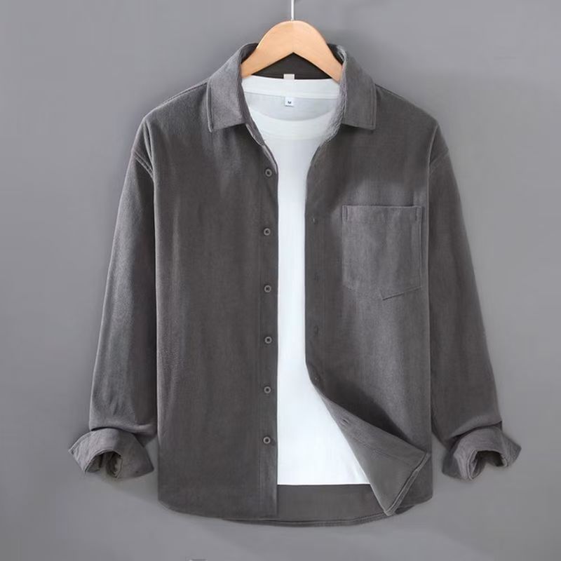 Casual Coat Couple Workwear Jacket Dark Gray