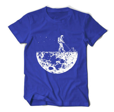Moon Design T-Shirt - Unisex | Printed T-Shirt UK Royal Blue