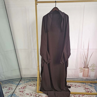 Amirah Abaya – Classic Modest Abaya | World of Trendz Dark Coffee Free Size