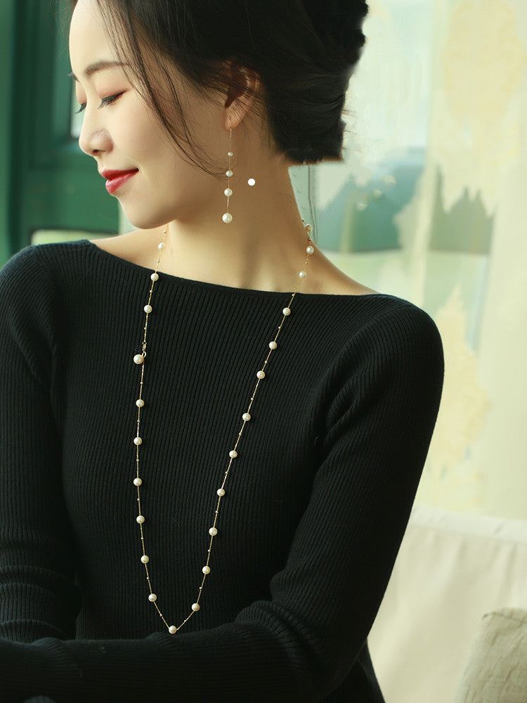 Women's Pearl Gypsophila Necklace