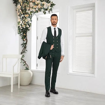Men's Slim Fit Double-Breasted Suit
