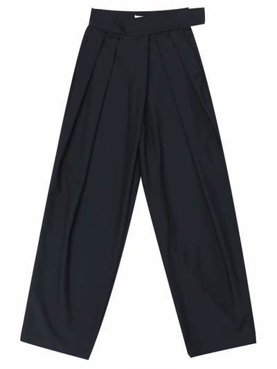 Draped Velcro trousers | Wide Leg Pants