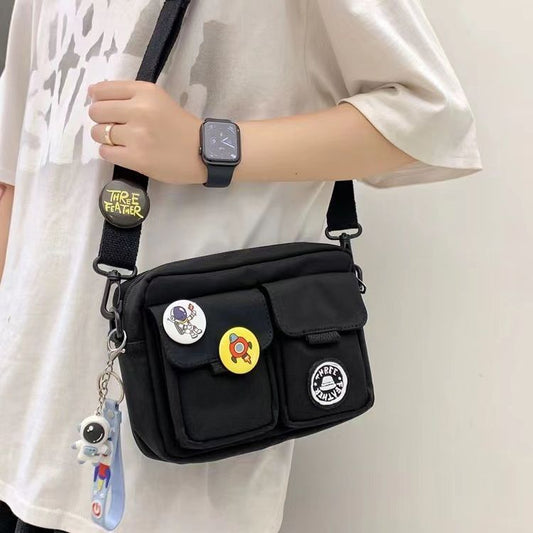 Messenger Bag Badge Crossbody Bag