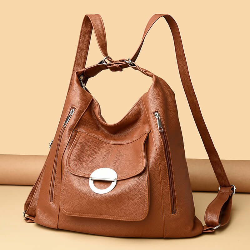 Washed Leather Shoulder Portable Messenger Bag