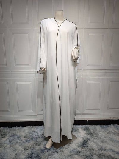 Karima Abaya – Plus Size Modest Robe Abaya UK White Average Size