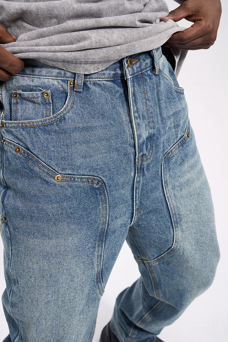 Casual Vintage Jeans Men | Vintage Denim