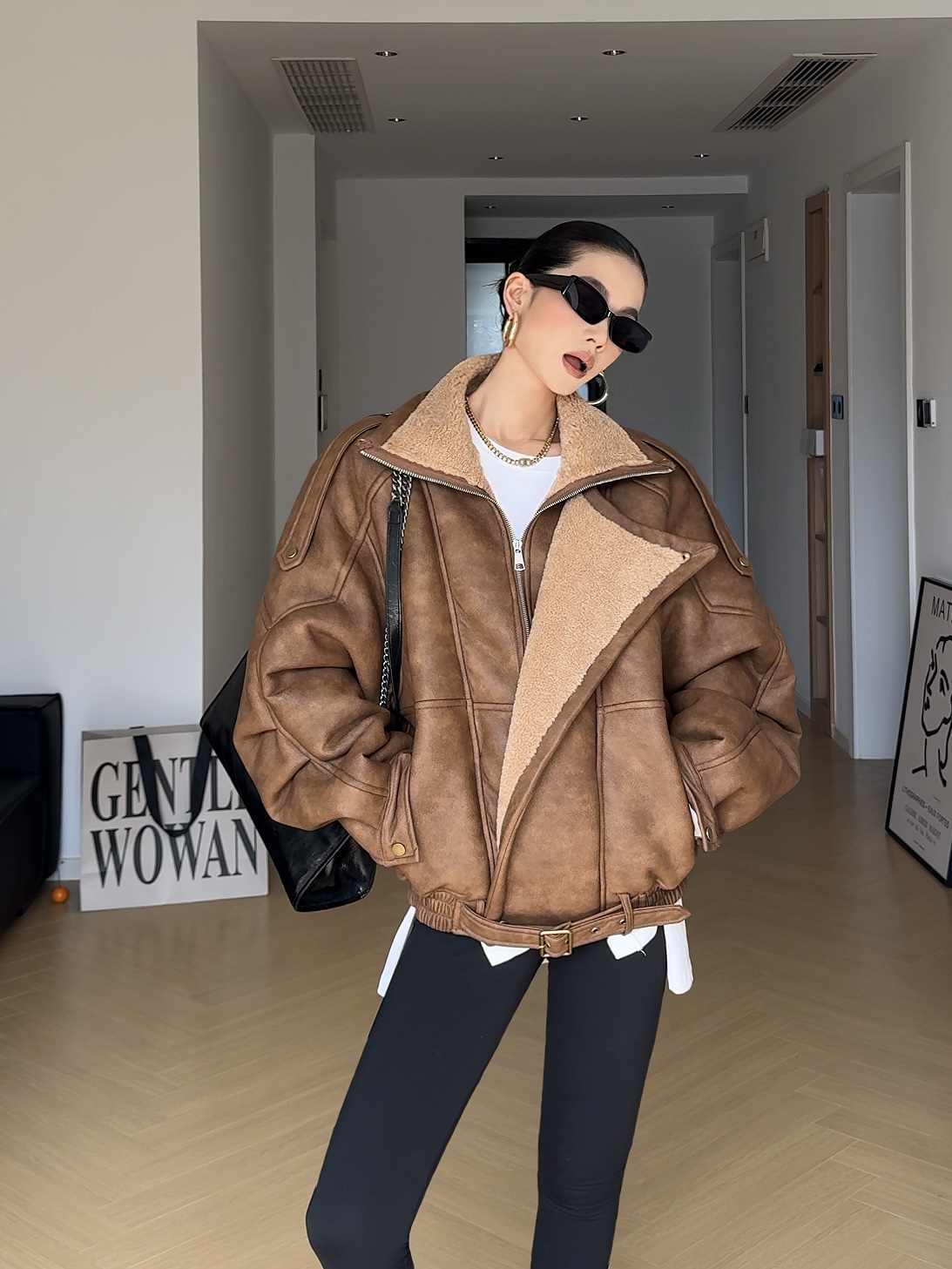 Biker's Thick Fur Jacket