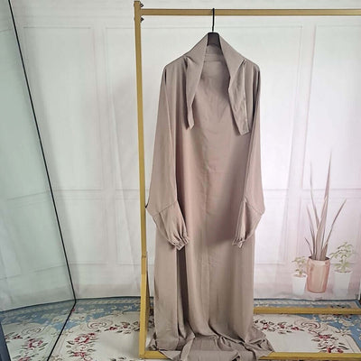 Amirah Abaya – Classic Modest Abaya | World of Trendz Khaki Free Size