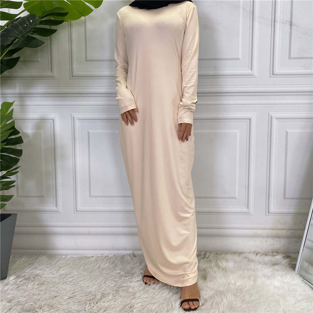 Riwa Cardigan Abaya – Everyday Modest Wear UK Apricot Dress