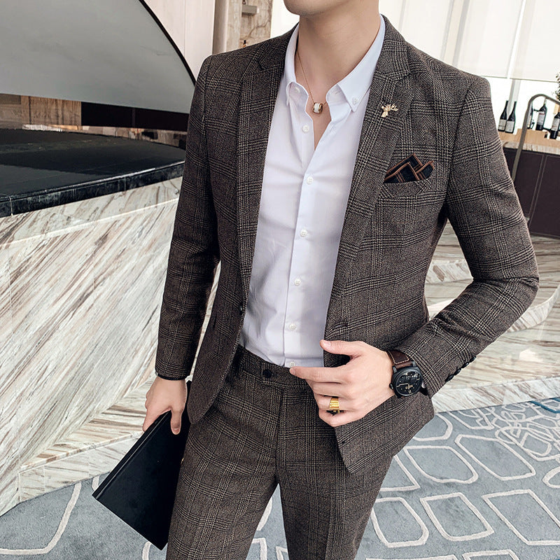 Men's Two Piece Business Casual Suit