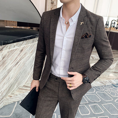 Men's Two Piece Business Casual Suit