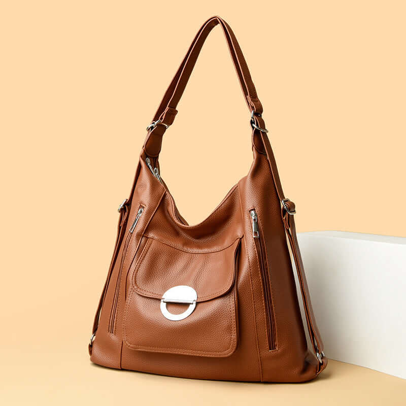 Washed Leather Shoulder Portable Messenger Bag