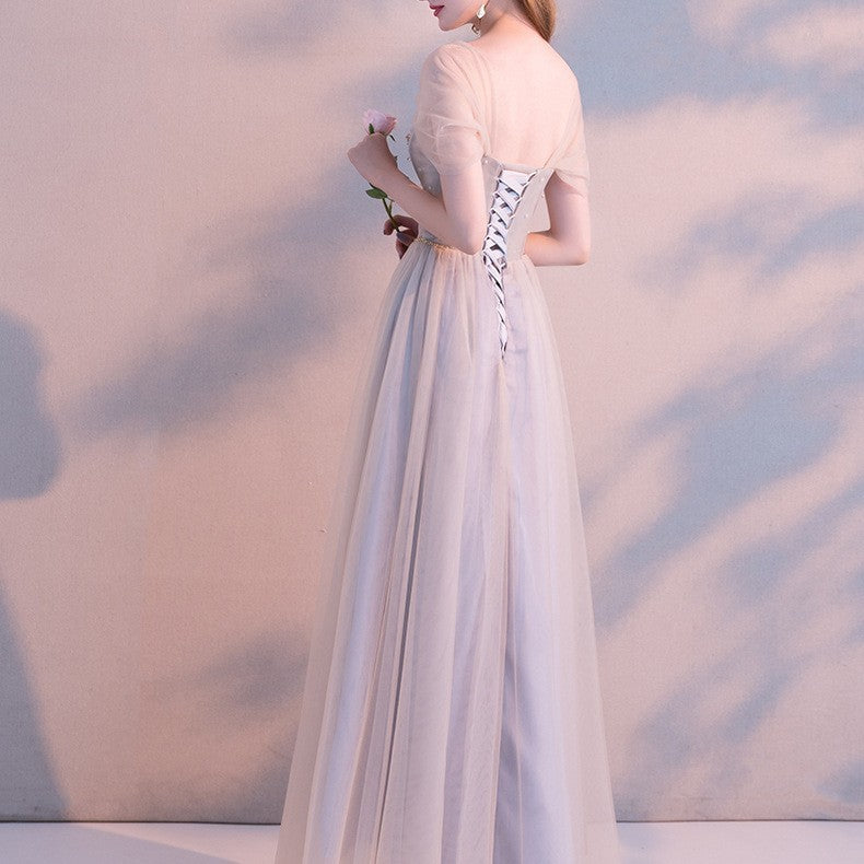 Summer Fairy Bridesmaid Dress - Gray