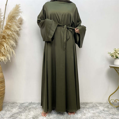 Layali Abaya - Elegant Evening Abaya Online UK Army Green