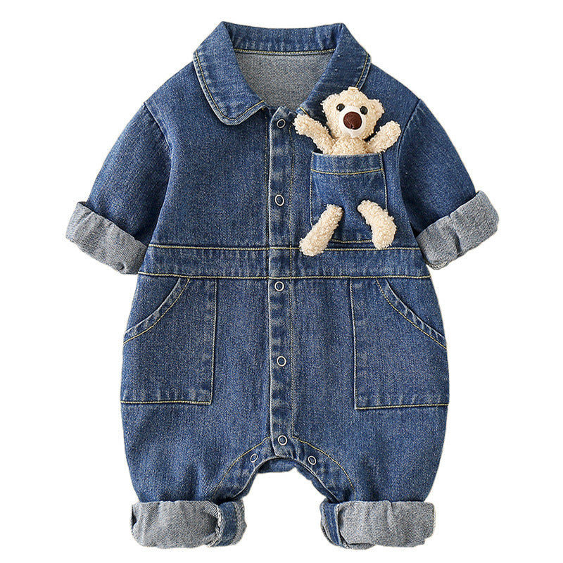 Newborn Denim Jumpsuit