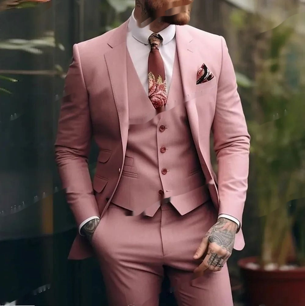 Men's Slim Fit Three Piece Suit