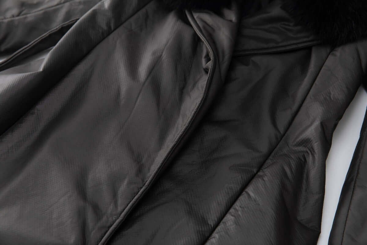 Quilted Coat Women Detachable Fur Collar UK