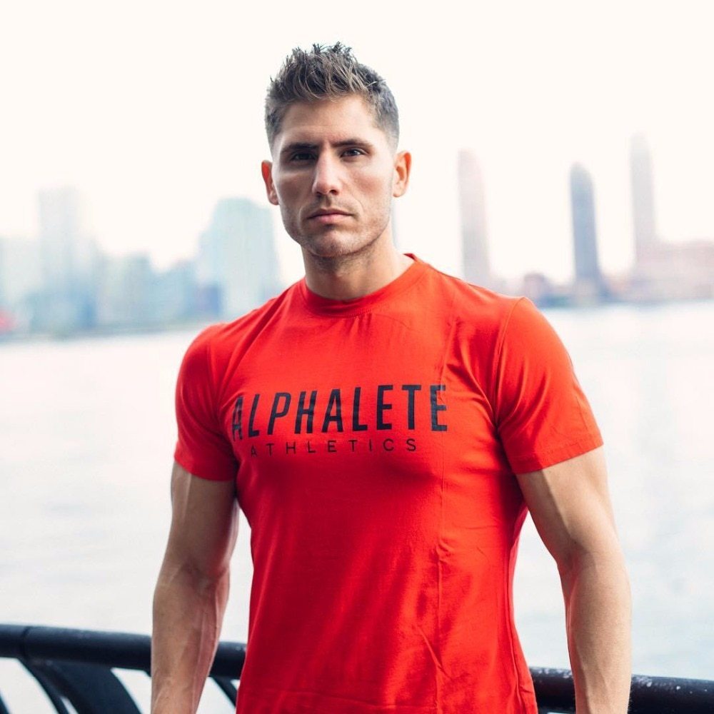 Men's Printed Alphalete Casual T-Shirt