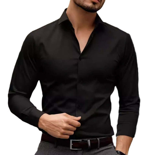 Men's Cardigan Formal Business Shirt