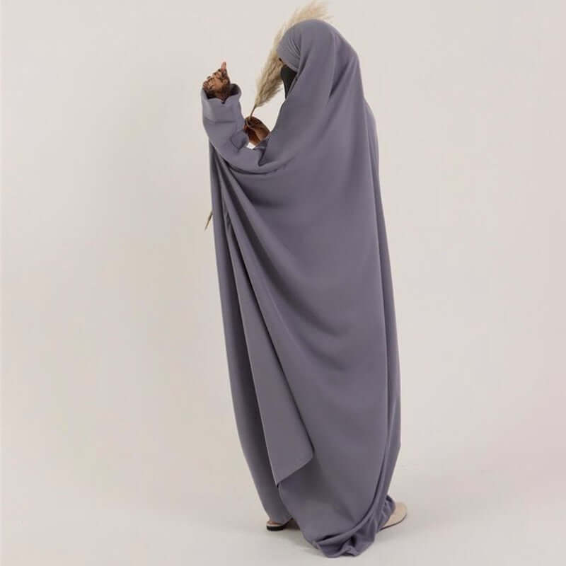 Amirah Abaya – Classic Modest Abaya | World of Trendz Gray Free Size