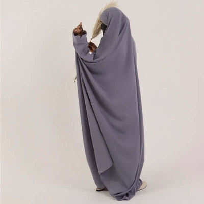 Amirah Abaya – Classic Modest Abaya | World of Trendz Gray Free Size