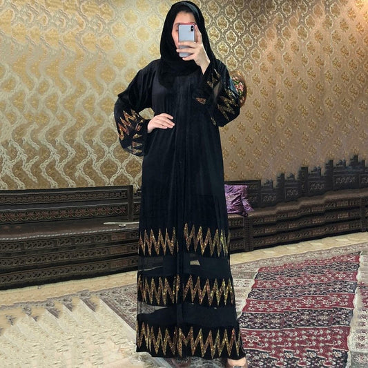 Two Piece Simple Cardigan Abaya