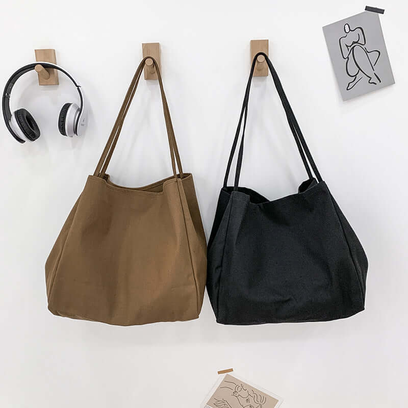 Urban Simple Large Canvas Tote Bag