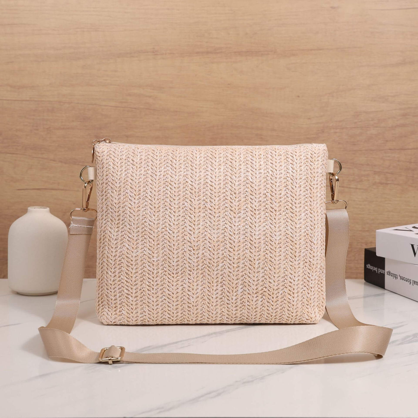 Straw Crossbody Shoulder Bag | Daily Matching Bag