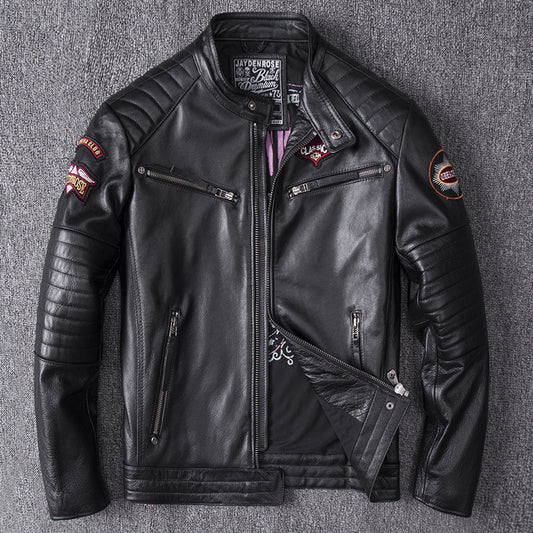 Men's Biker Leather Jacket