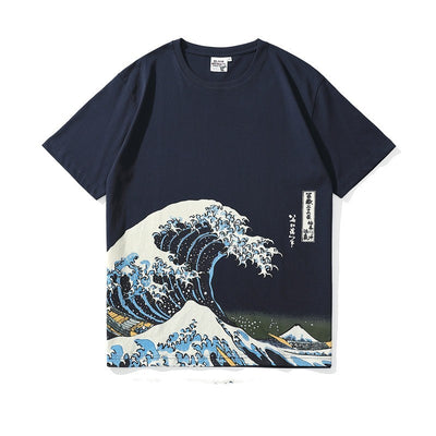 Cotton Printed T-shirt For Men And Women Blue