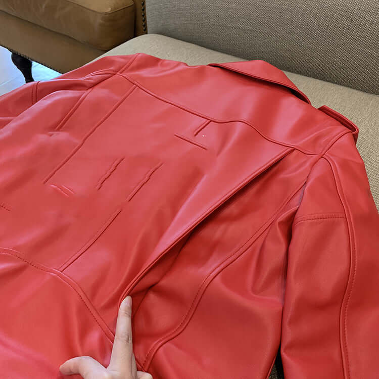 Women's Sheepskin Casual Jacket | Smooth Zipper Placket