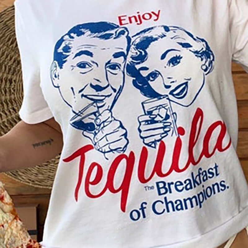 Tequila Retro Graphic T-Shirt UK | Youth Fashion T-Shirt