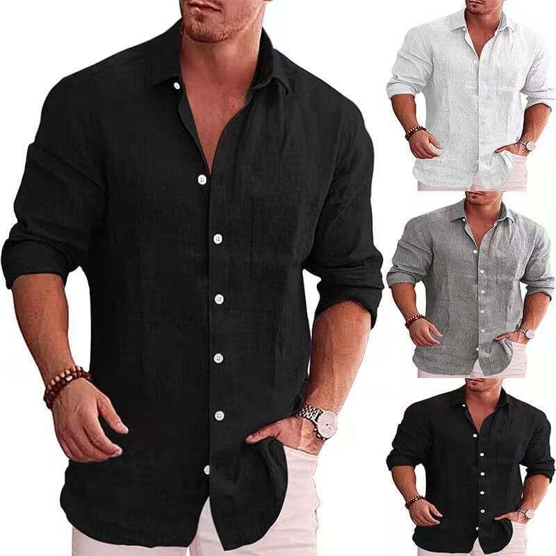 Casual Cardigan Beach Shirt for Men