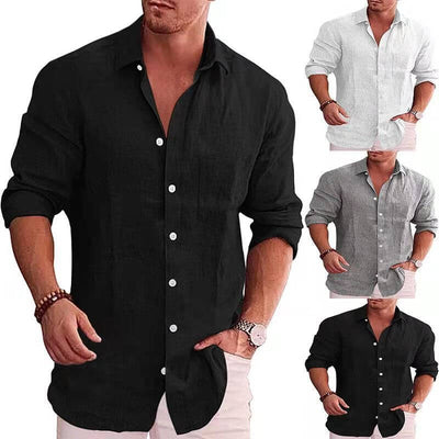 Casual Cardigan Beach Shirt for Men