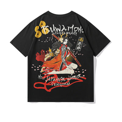 Harajuku T-Shirt for Men & Women Black