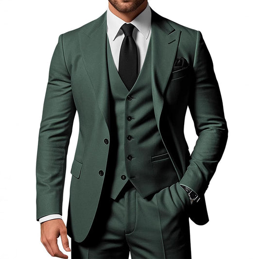 Mens Slim Fit Three Piece Acetate Suit UK