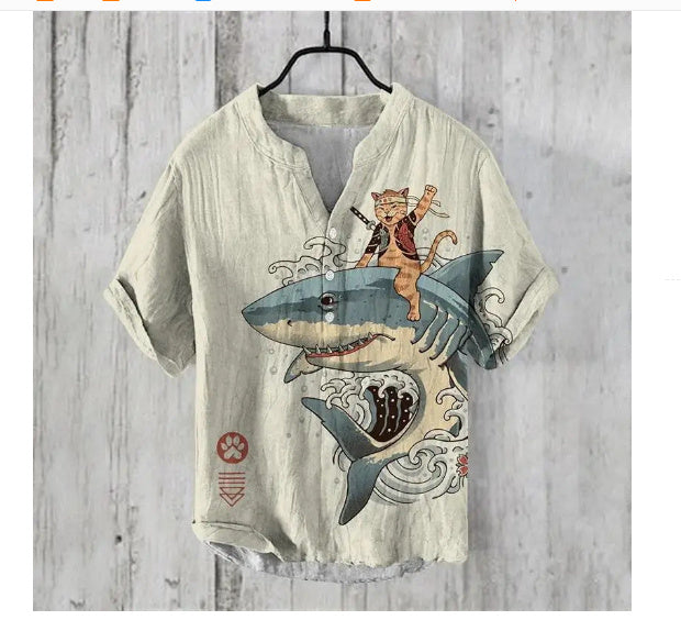 Men's Loose Fit Summer Shirt | Summer Wear ZC 48 XXL