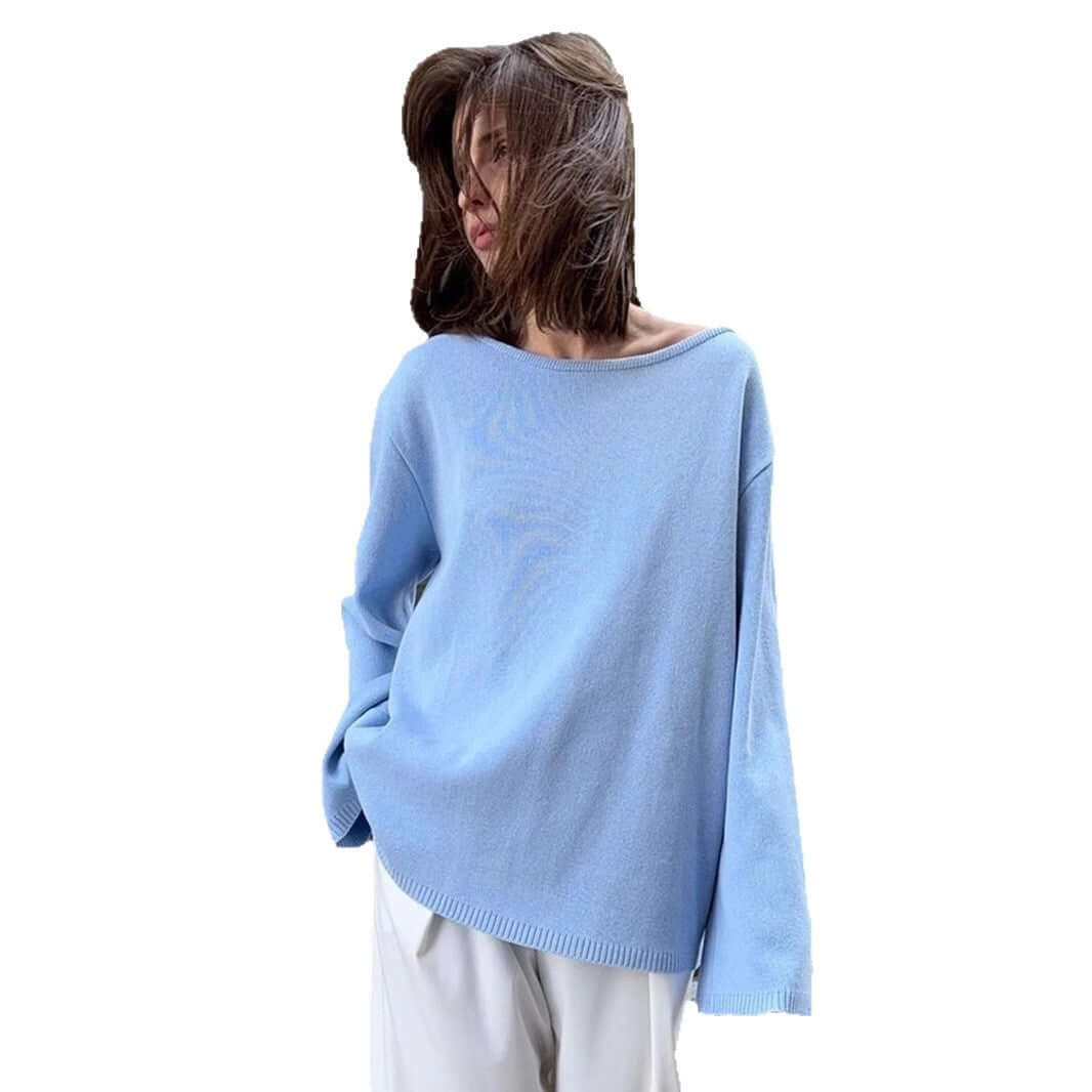 Women's Cotton Pullover | Simple Knit Top UK