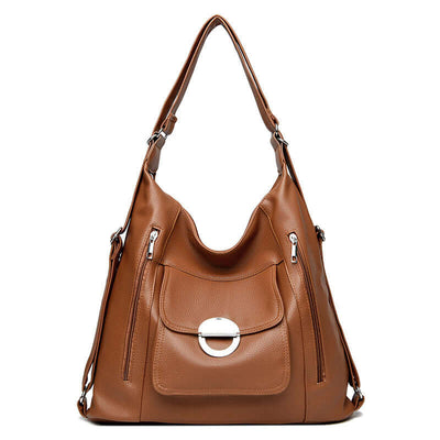 Washed Leather Shoulder Portable Messenger Bag