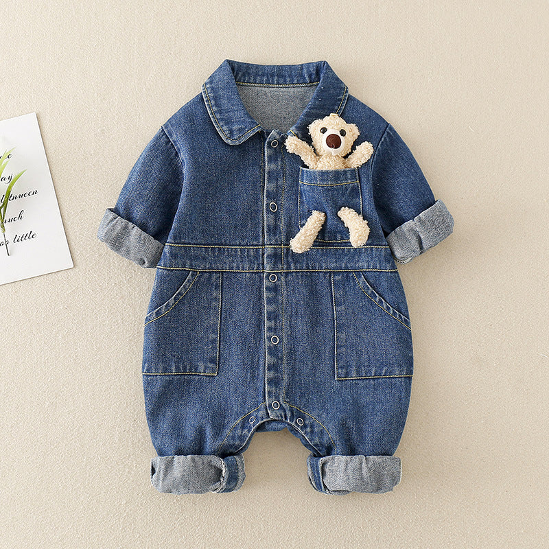 Newborn Denim Jumpsuit