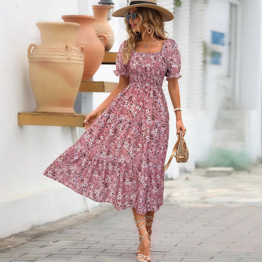 Women's Pullover Floral Dress