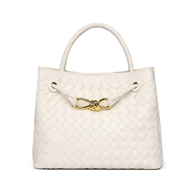 Woven Leather Bag | Women's Urban Simplicity Beige