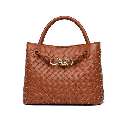 Woven Leather Bag | Women's Urban Simplicity Brown